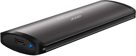 Внешний портативный SSD накопитель ADATA SE760, 512 GB, Titanium (ASE760-512GU32G2-CTI)