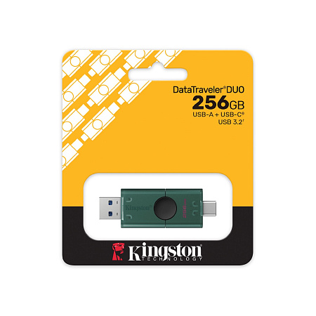 Флеш-накопитель USB-C/A Kingston DataTraveler Duo / 256ГБ / 150 MByte/s