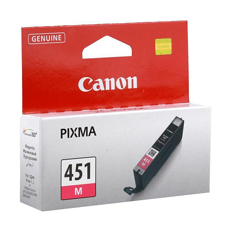 Картридж чернильный Canon CLI-451M, 7мл, Пурпурный