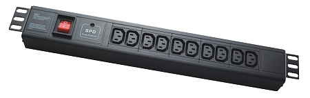 19" 1.5U IEC power socket, PDU-IE0020, 10 ports, 16A, 1.8M, APC Electronic