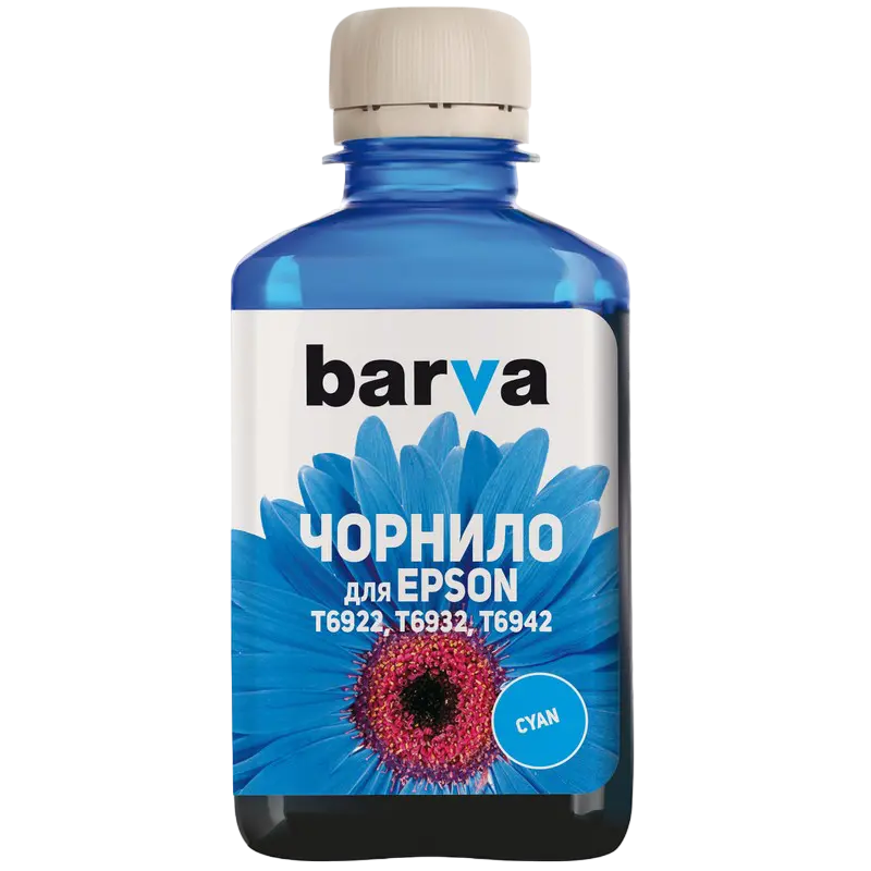 Контейнер с чернилами Barva T6931, 180мл, Голубой,бумага ,чернила, Opc, тонер, dvd, duracell, батарейки