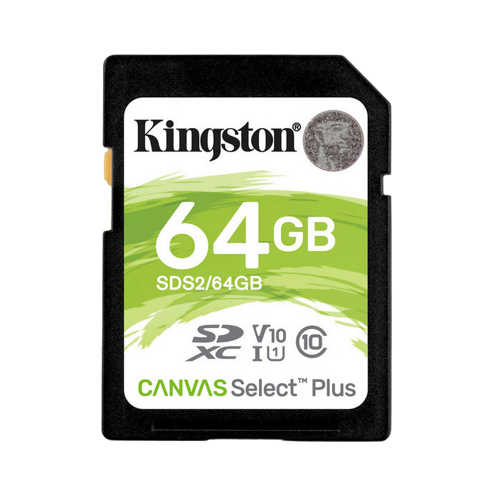 Карта памяти Kingston Canvas Select Plus, 64Гб (SDS2/64GB)