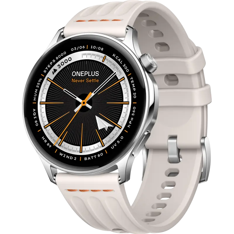 Умные часы OnePlus Watch Lite, 45мм, Silver Steel