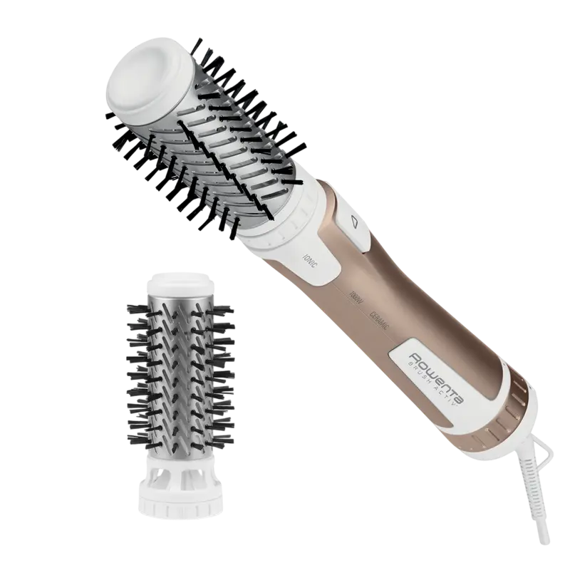 Фен-щётка Rowenta CF9520F0, 1000Вт, Золотой | Белый