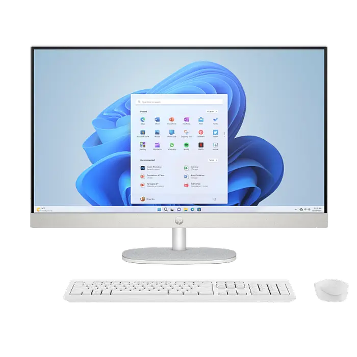 Моноблок HP 27-cr0085ci, 27", AMD Ryzen 5 7520U, 16Гб/512Гб, Без ОС, Белый