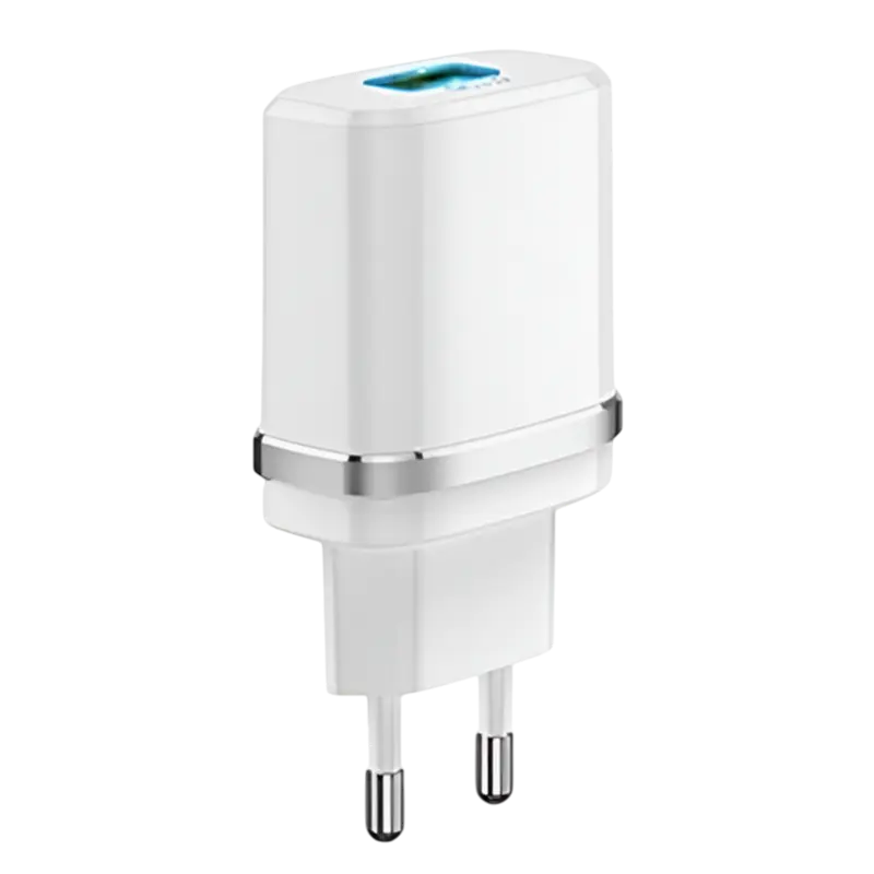 Зарядное устройство Xpower Charger, 1USB, Fast Charge QC3.0, Белый,usb ,micro ,iphone, 3.5, tupe-c, тюльпаны