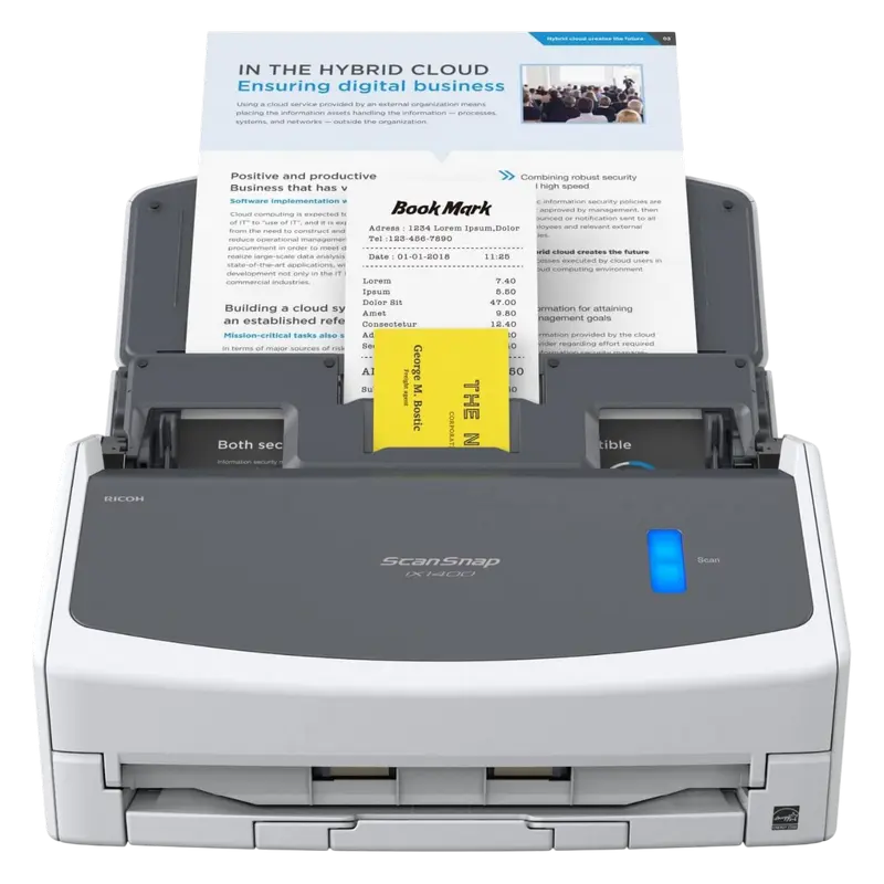 Потоковый Сканер Ricoh ScanSnap iX1400, A4, Белый
