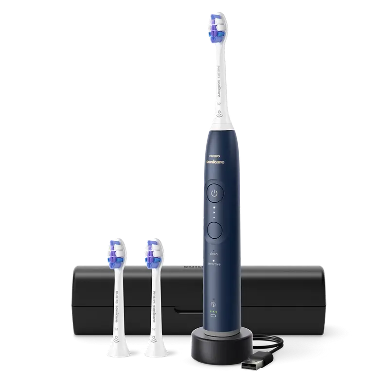 Электрическая звуковая зубная щетка Philips HX7403/01, Синий