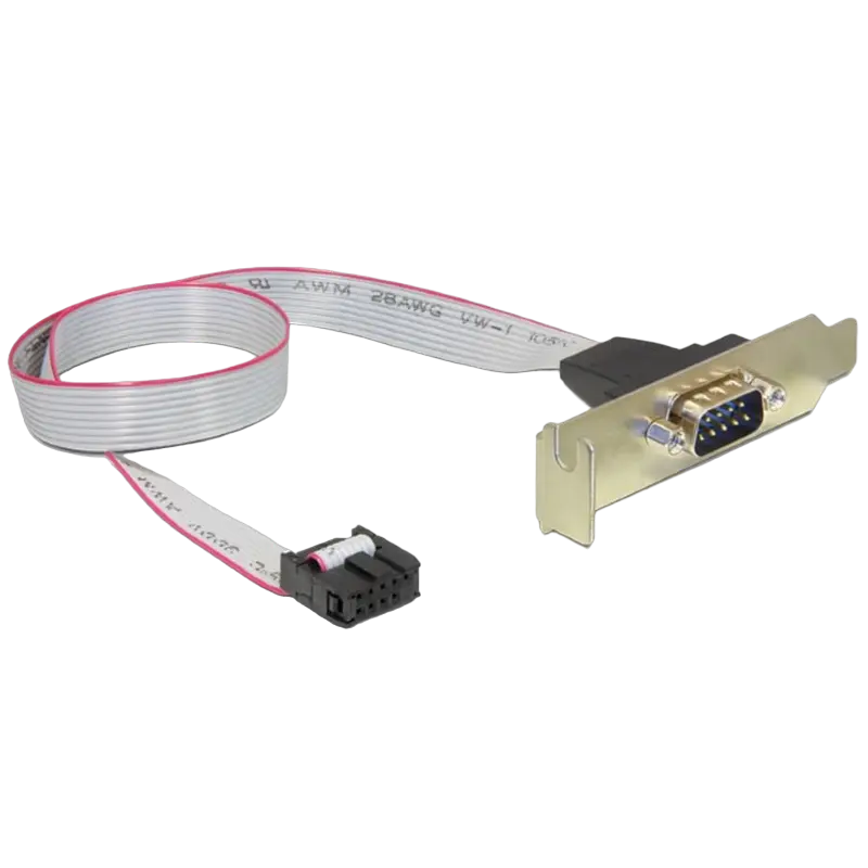 Задняя планка ПК с последовательным портом DB9 Cablexpert CC-DB9ML-01, Золотой,usb ,micro ,iphone, 3.5, tupe-c, тюльпаны