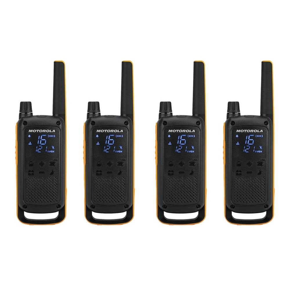 Motorola Walkie-Talkie TalkAbout T82 Extreme, Quad, IPx4, 16 Channels, 10km, Black