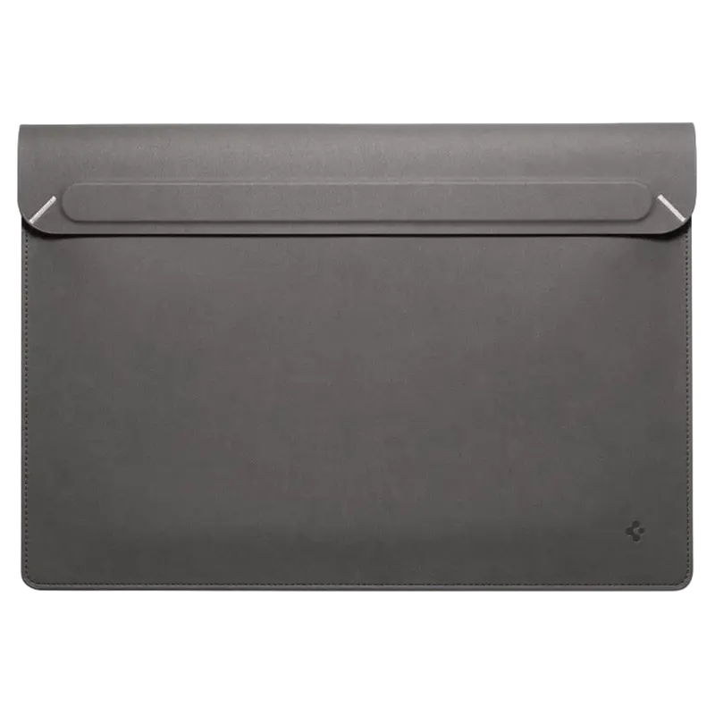 Сумка для ноутбука Spigen Valentinus 13-14", Искусственная кожа, Серый
