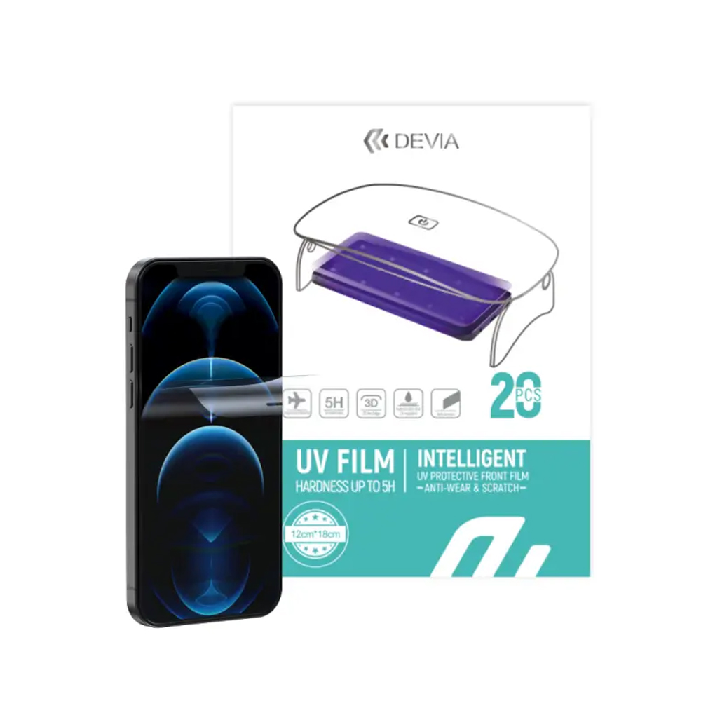 Devia Intelligent UV Protective Front Film(0.19mm)(20PCS), Clear