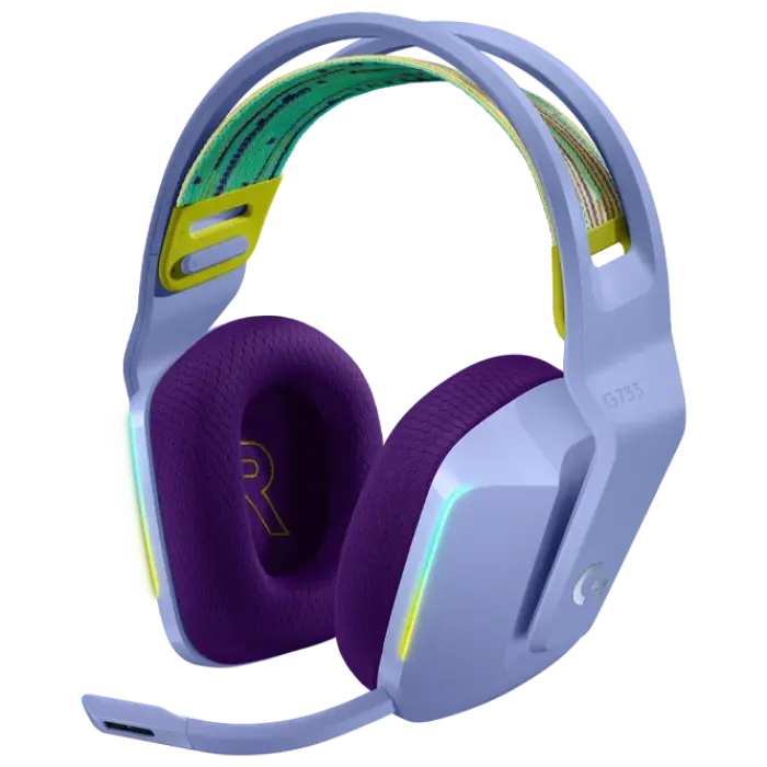Игровая Гарнитура Logitech G733, Беспроводной, Сиреневый