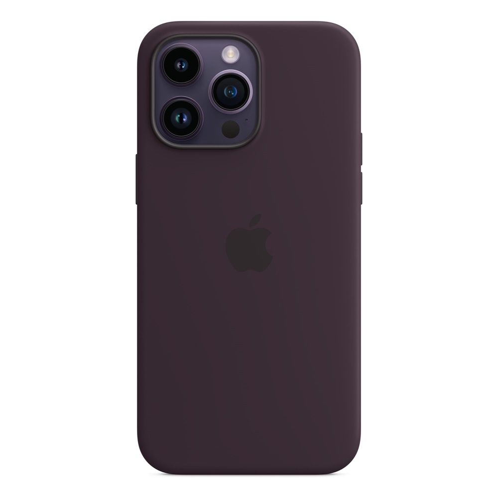 Case Original Silicone with MagSafe for iPhone 14 Pro Max, Elderberry