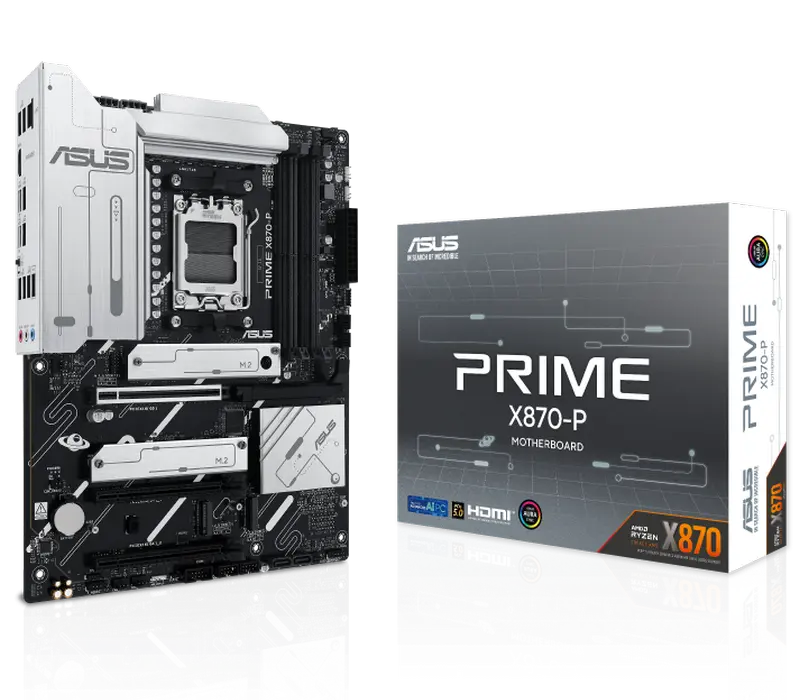 Материнская плата ASUS PRIME X870-P, AM5, AMD X870, ATX,процессоры ,оперативная память, ssd, M2, hdd, кейсы