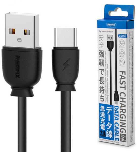 Remax Type-C cable, RC-134a, Black,usb ,micro ,iphone, 3.5, tupe-c, тюльпаны
