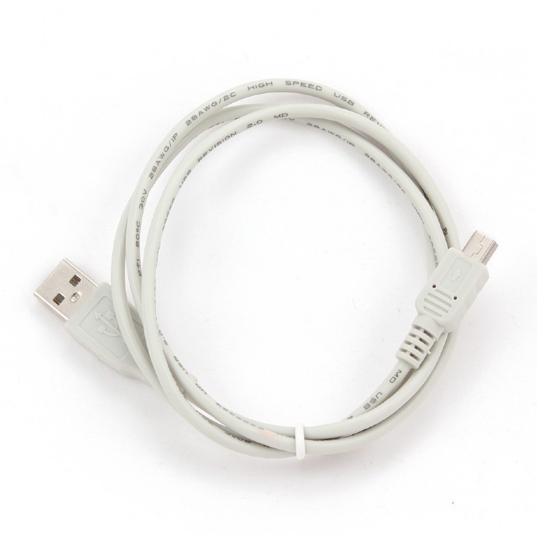 Cable Mini USB2.0,Mini B - AM, 0.9 m,WHITE, Cablexpert, CC-USB2-AM5P-3,usb ,micro ,iphone, 3.5, tupe-c, тюльпаны