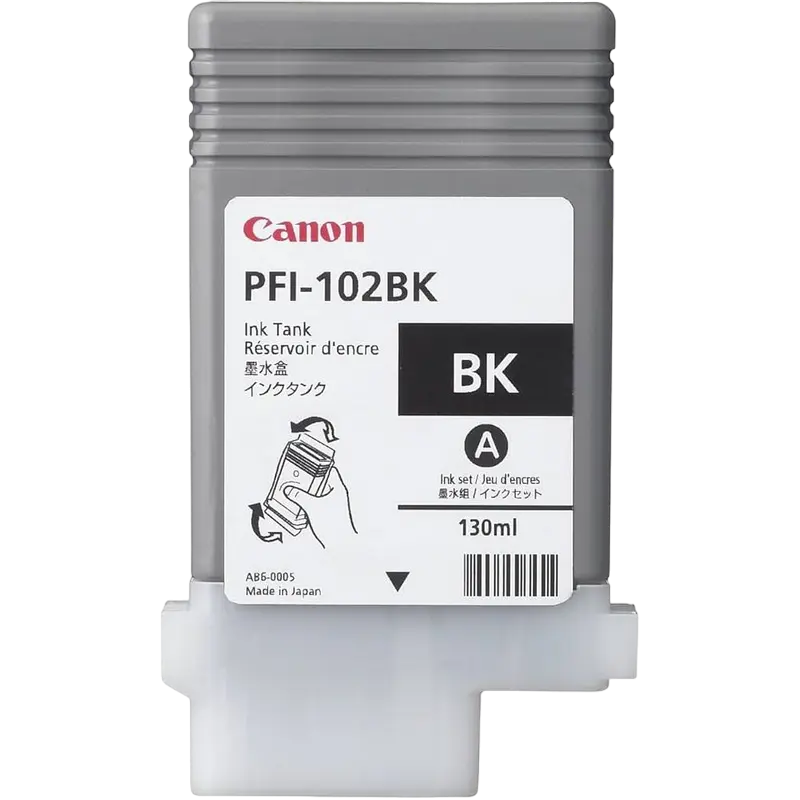 Картридж чернильный Canon PFI-102, 130мл, Черный,бумага ,чернила, Opc, тонер, dvd, duracell, батарейки