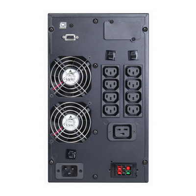 UPS PowerCom MAC-2000, Tower, 2000VA/2000W, Online, LCD, RS232, USB,SNMP SLOT, Ex.Batt. Connector, 2