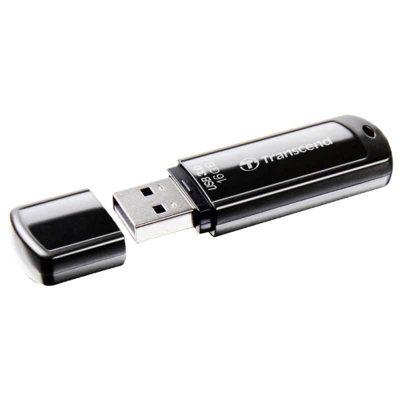  16GB USB3.1 Flash Drive Transcend "JetFlash  700", Black, Classic Cap (R/W:90/20MB/s)