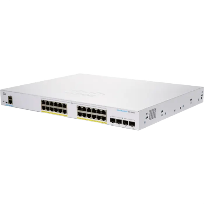 Сетевой коммутатор Cisco CBS250-24FP-4G, 24x 10/100/1000 Мбит/с,Роутеры, Модемы, свичь, usb на lan