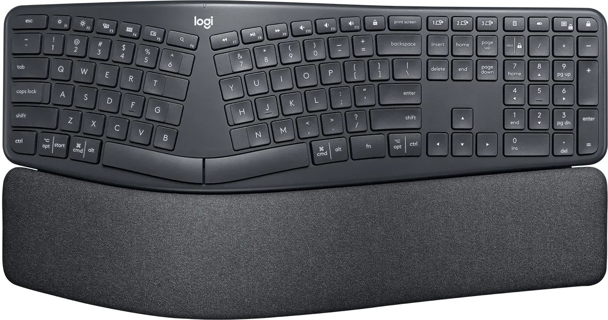 Беспроводная клавиатура Logitech K860 ERGO/ Bluetooth/ Graphite