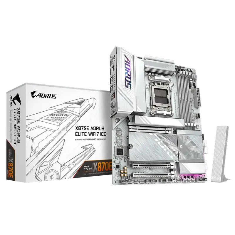 Материнская плата Gigabyte X870E A ELITE WF7 ICE, AM5, AMD X870E, ATX,процессоры ,оперативная память, ssd, M2, hdd, кейсы