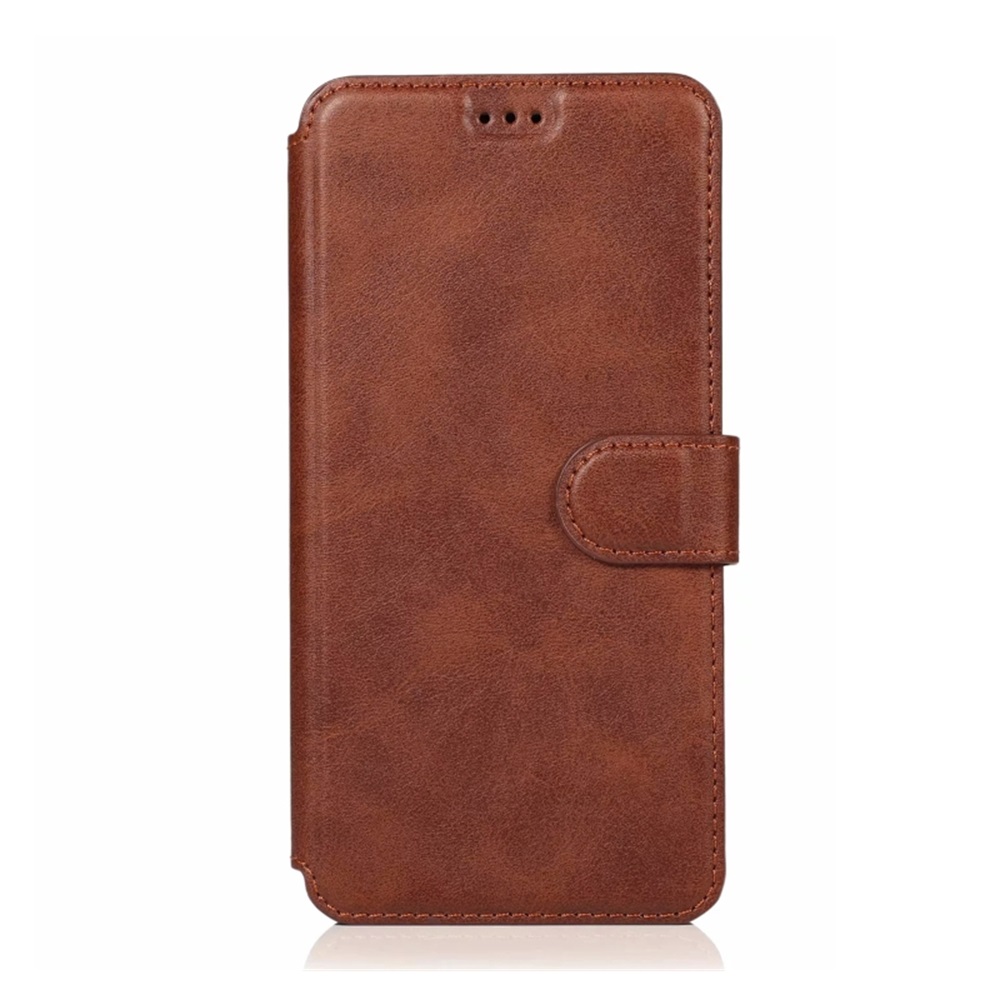 Helmet Case TPU Leather Nylon Samsung A10S, Brown/Red