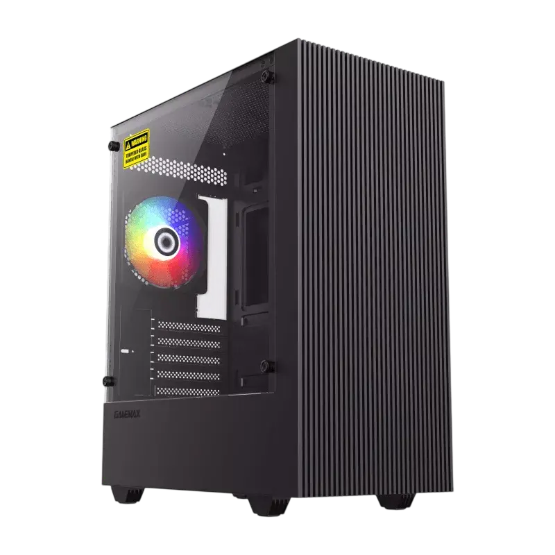 Компьютерный корпус Gamemax Edge, Micro-ATX, Без блока питания, Чёрный,процессоры ,оперативная память, ssd, M2, hdd, кейсы