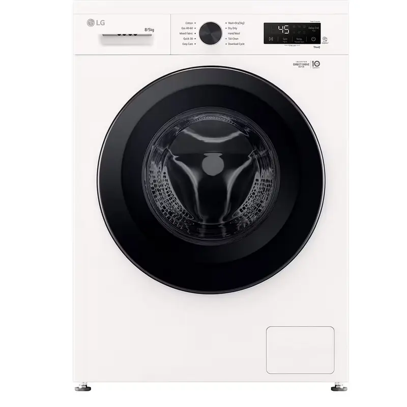 Стирально-сушильная машина LG W4X1085NWK, 8кг, Белый