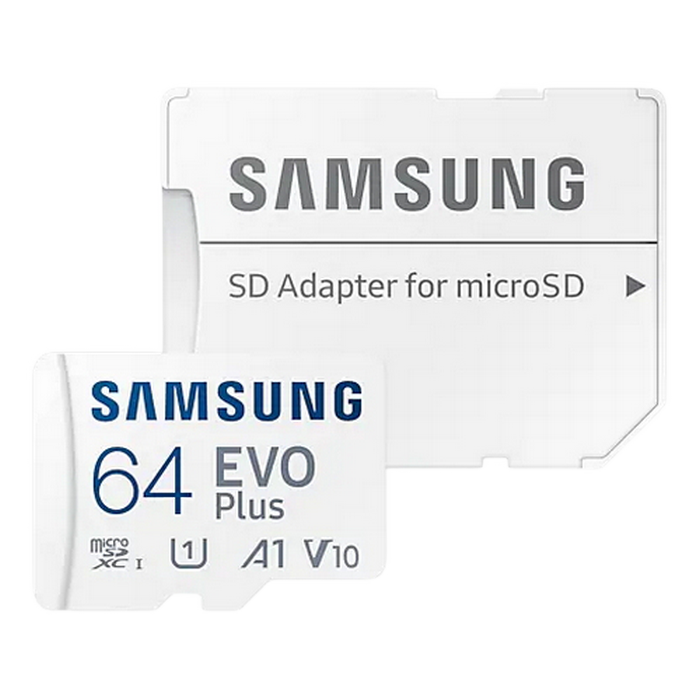 Карта памяти Samsung EVO Plus MicroSD, 64Гб (MB-MC64KA/EU)