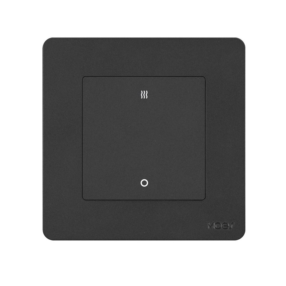 Moes Zigbee Star Ring Switch for Heater/ AC 20A with Electricity Monitor (Neutral Required), Grey