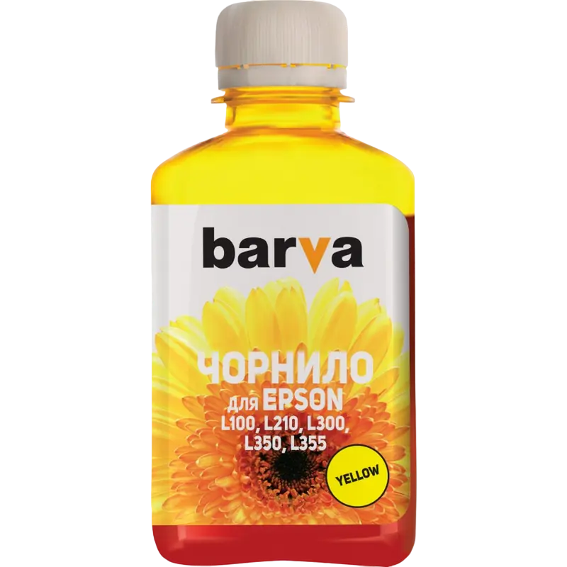 Контейнер с чернилами Barva PN-EL100N, L100-405, Желтый,бумага ,чернила, Opc, тонер, dvd, duracell, батарейки