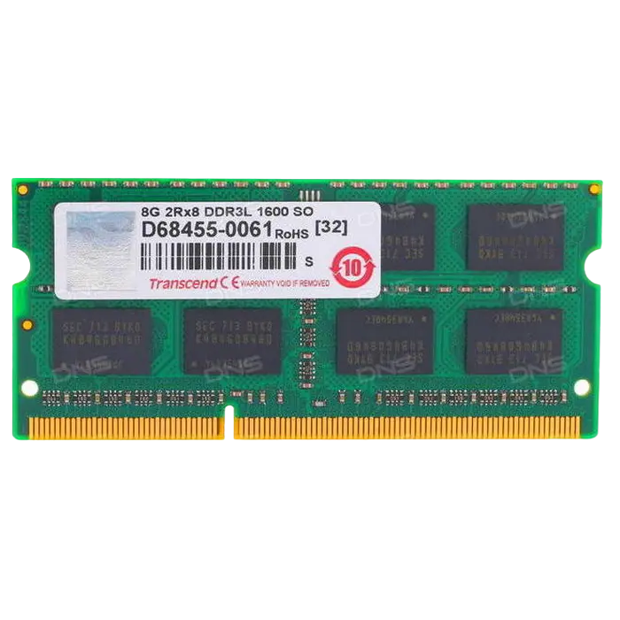 Оперативная память Transcend TS1GSK64W6H, DDR3 SDRAM, 1600 МГц, 8Гб,процессоры ,оперативная память, ssd, M2, hdd, кейсы