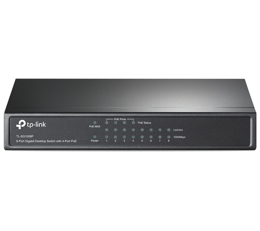 PoE коммутатор TP-LINK TL-SG1008P, 4x IEEE 802.3af/at