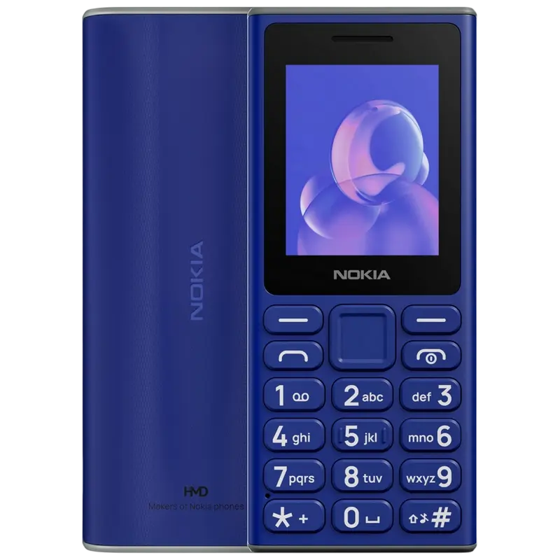 Мобильный телефон Nokia 105 (2024), Синий, iphone, xiaomi, samsung, oppo, чехол, стекло