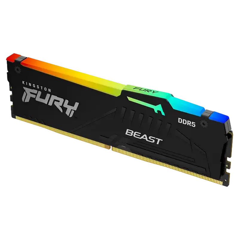 Оперативная память Kingston FURY Beast RGB, DDR5 SDRAM, 5600 МГц, 64 ГБ, KF556C36BBEA-64,процессоры ,оперативная память, ssd, M2, hdd, кейсы