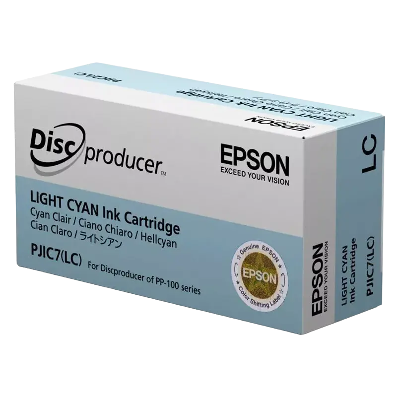 Картридж чернильный Epson PJIC7, 31мл, Голубой