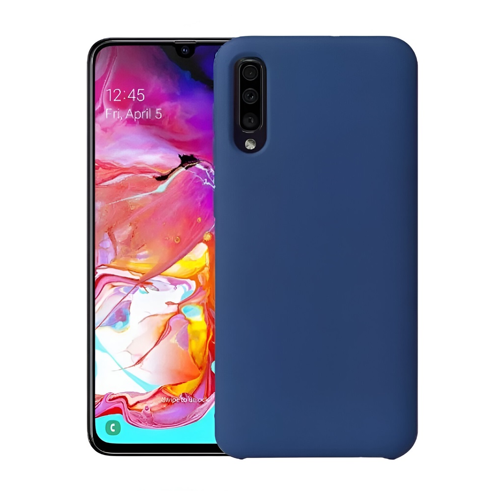 Helmet Case Liquid Silicone Samsung A30S, Blue