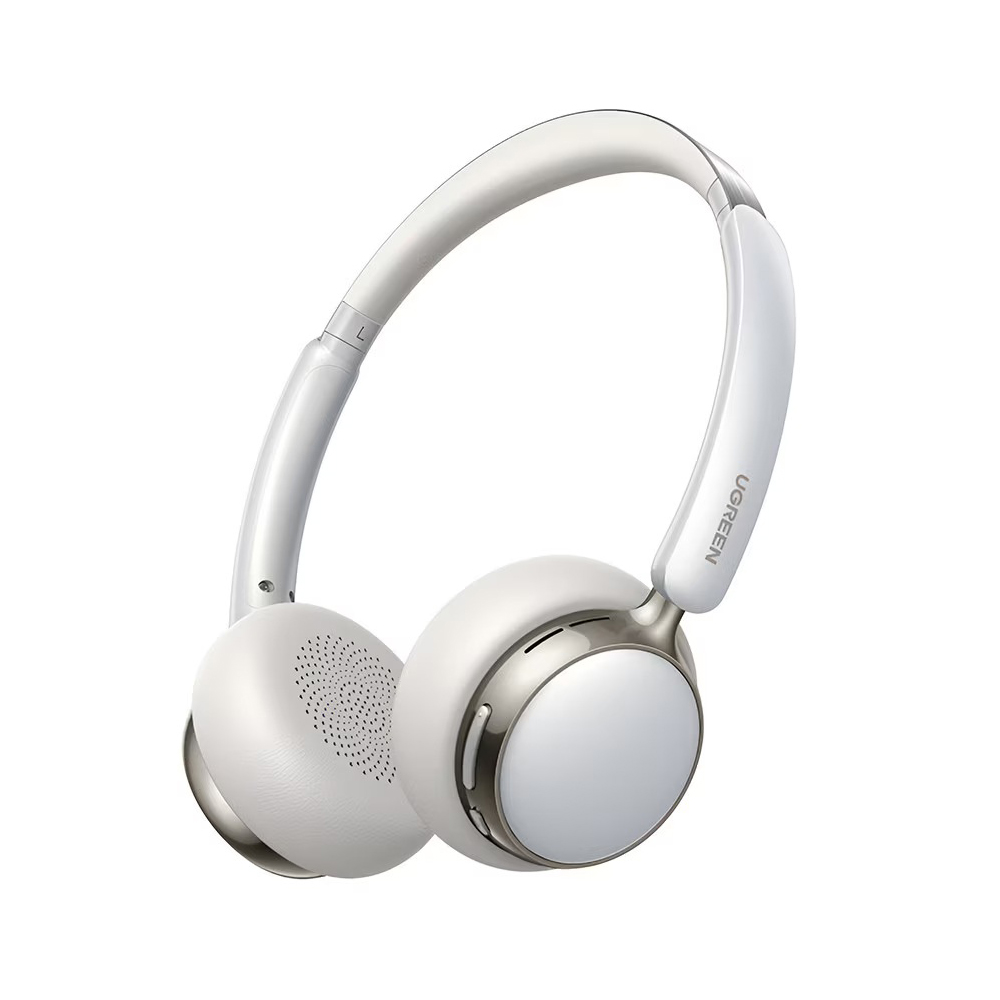 UGREEN Wireless Headphones Studio Plus Hybrid ANC | HP207, Silver-White