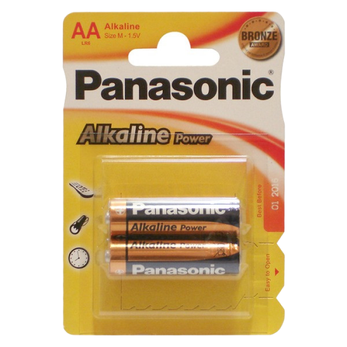 Panasonic "ALKALINE Power" AA Blister* 2, Alkaline, LR6REB/2BPR