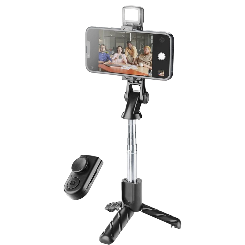 Bluetooth Selfie Stick Tripod Cellular Sparkle, Black