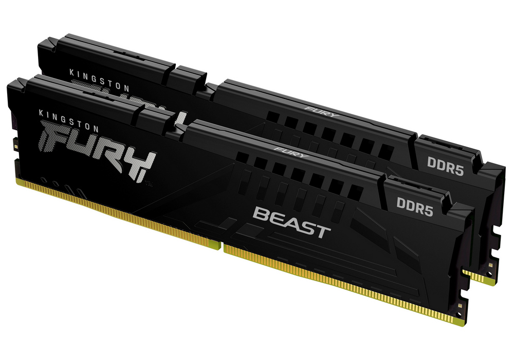 Оперативная память Kingston FURY Beast, DDR5 SDRAM, 5600 МГц, 64Гб, KF556C40BBK2-64