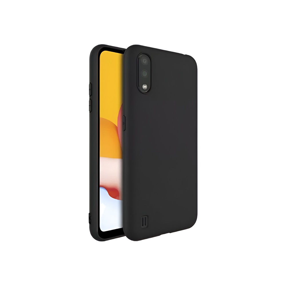 Helmet Case Liquid Silicone Samsung A01, Black