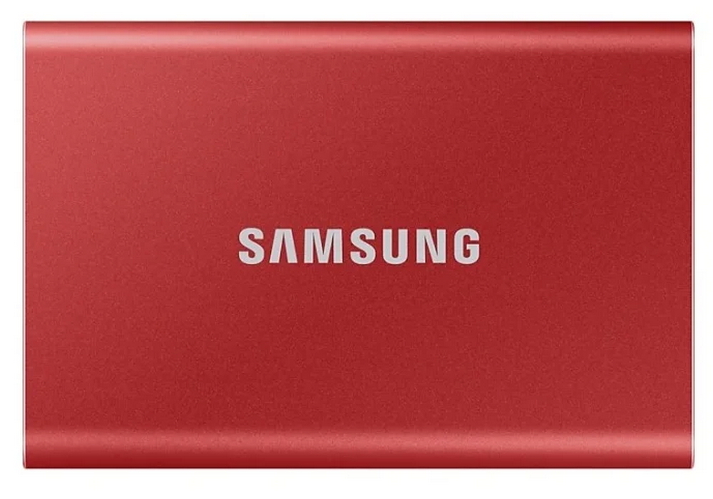 Внешний портативный SSD-накопитель Samsung Portable SSD T7,  2 TB, Красный (MU-PC2T0R/WW)
