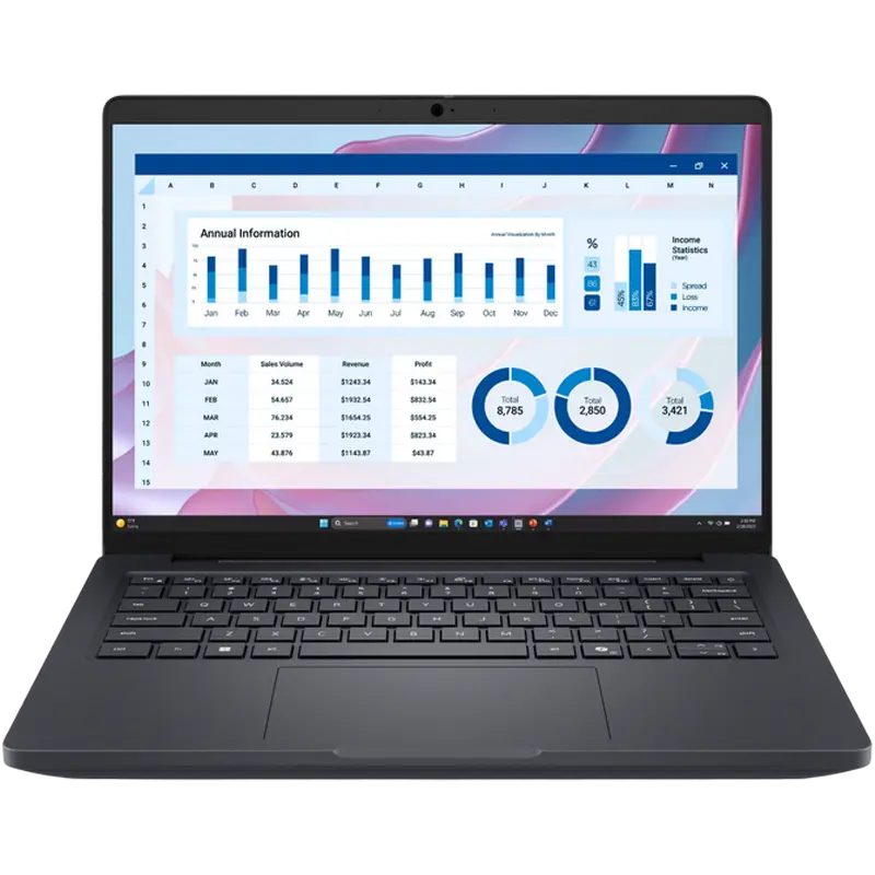 Ноутбук для бизнеса 14" DELL Pro Max 14 MC14255, Magnetite, AMD Ryzen AI 9 HX PRO 370, 32Гб/1024Гб, Windows 11 Pro