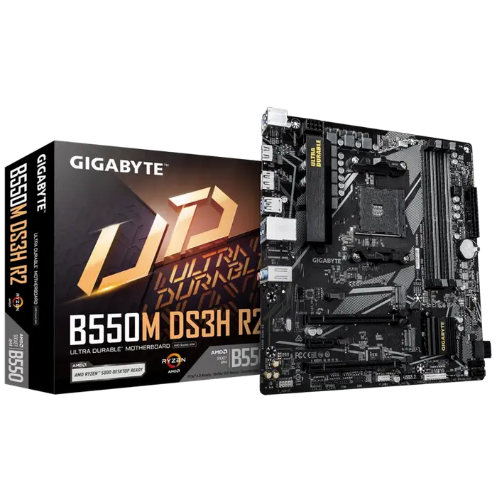 Материнская плата Gigabyte B550M DS3H R2, AM4, AMD B550, Micro-ATX