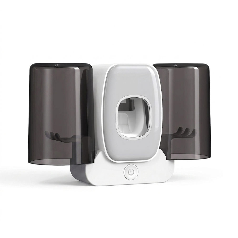 Wekity Smart Toothbrush Holder with Automatic Dispenser, White