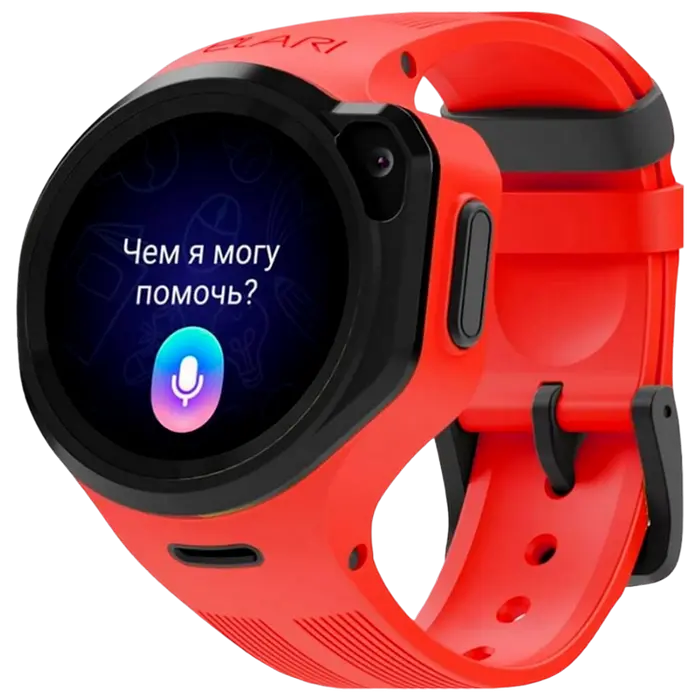 Детские часы Elari KidPhone 4GR, Красный, iphone, xiaomi, samsung, oppo, чехол, стекло