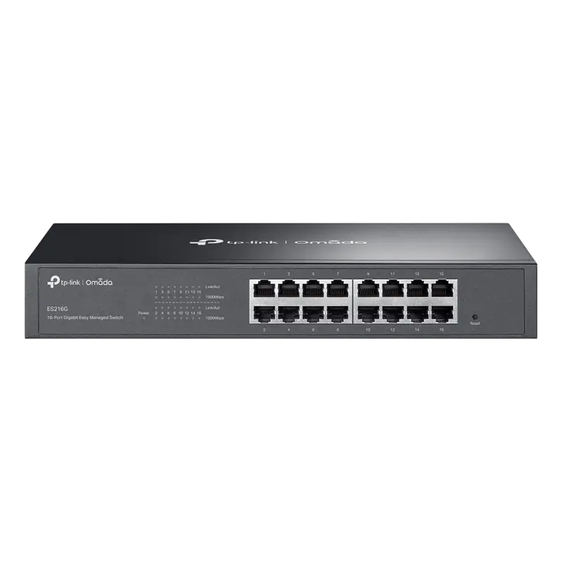 Сетевой коммутатор TP-LINK ES216G, 16x 10/100/1000 Мбит/с,Роутеры, Модемы, свичь, usb на lan